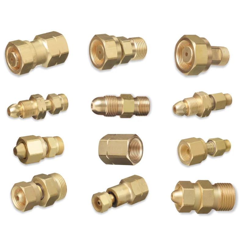 Cylinder to Regulator Acetylene Adaptors. CGA-200, CGA-300, CGA-510 and CGA-520