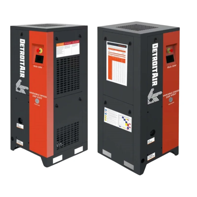 DLS-4VSD Premium Detroit Air Screw Compressor 4Hp 10.6Cfm / 0.3Cbm @1.0Mpa 220V Variable Speed Drive On 130L Vessel