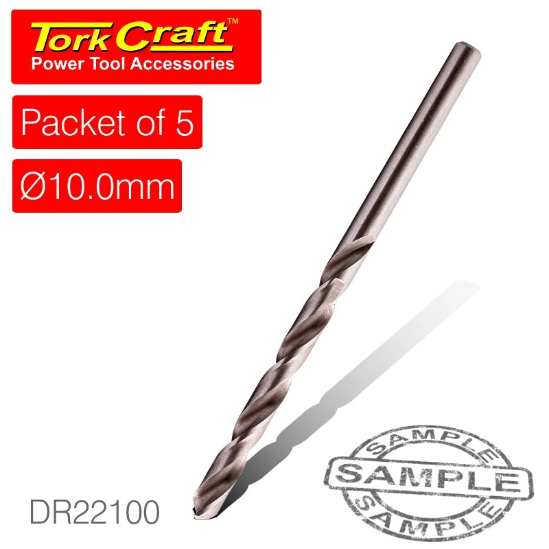 DRILL BIT HSS INDUSTRIAL 10.0MM 135DEG PACKET OF 10
