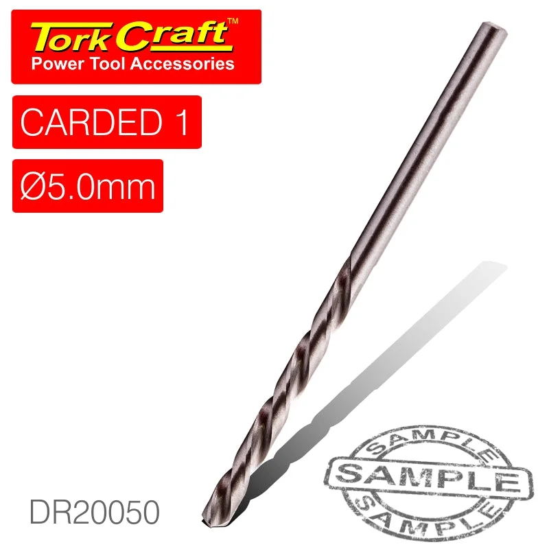 DRILL BIT HSS INDUSTRIAL 5.0MM 135DEG 1/CARD