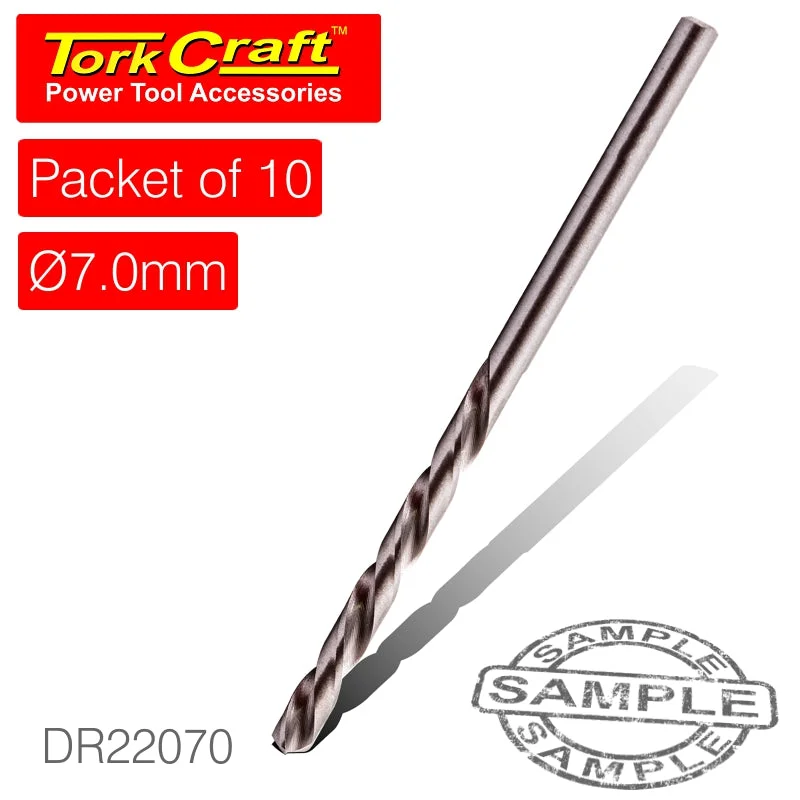 DRILL BIT HSS INDUSTRIAL 7.0MM 135DEG PACKET OF 10