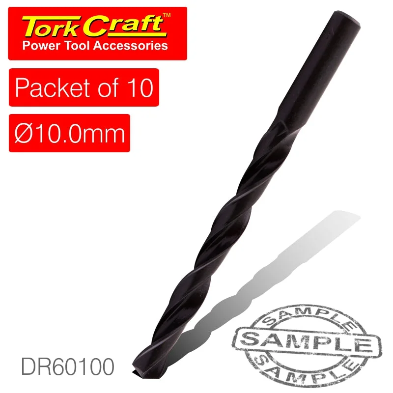 DRILL BIT HSS STANDARD 10.00MM X10 PACK