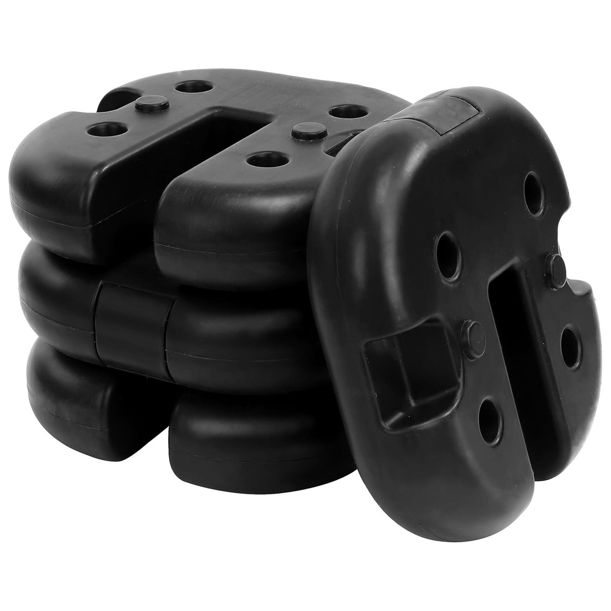 Elevon 4 Pack Canopy Weights to Secure Outdoor Tents, Canopies, Umbrellas, Black