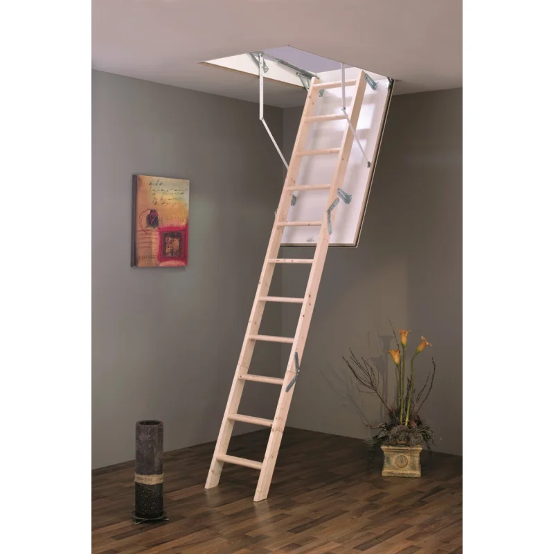 Eurofold 3 Section Wooden Loft Ladder With Hatch