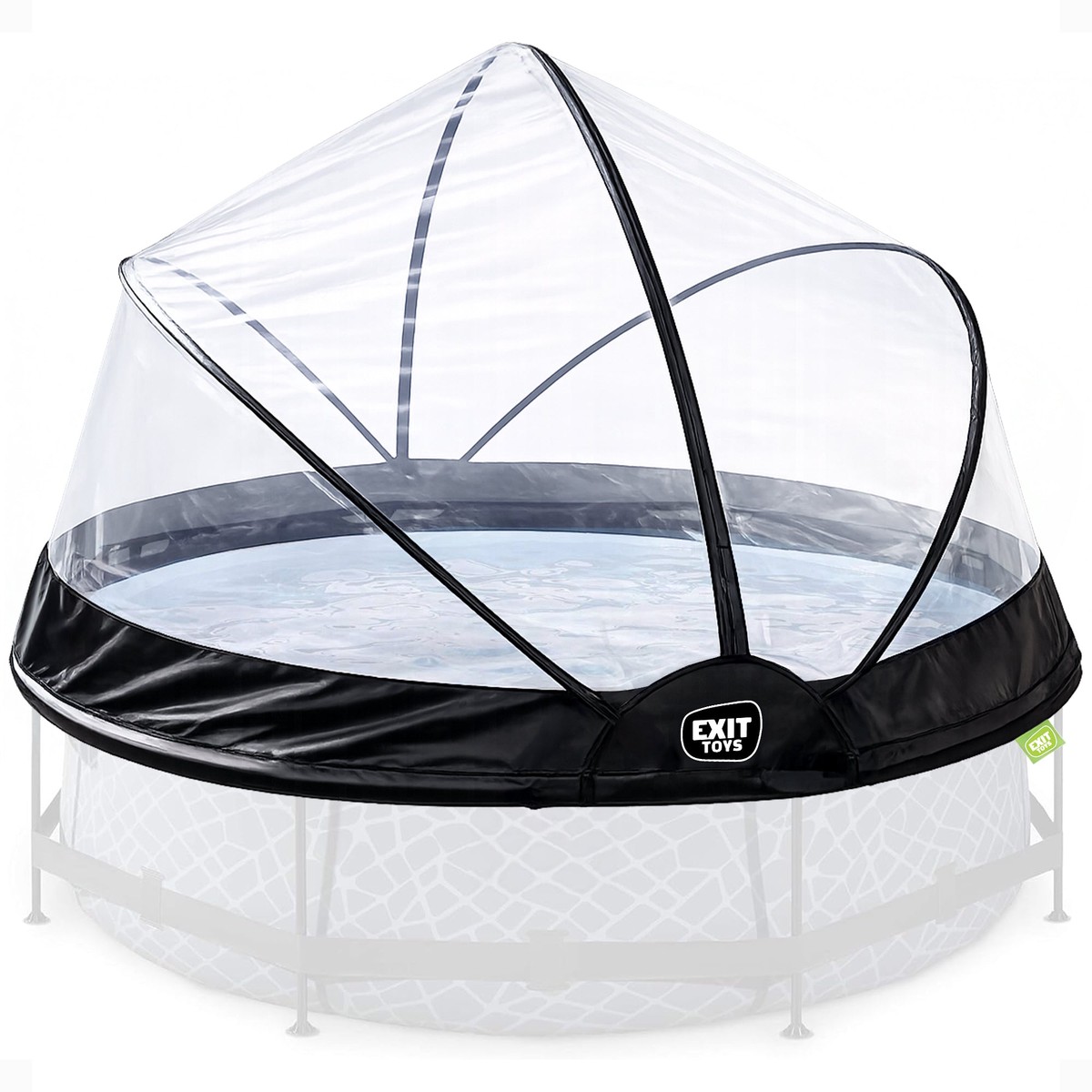 EXIT Toys 8ft Round Multifunctional Pool Cover Dome for Outdoor Swimming Pools