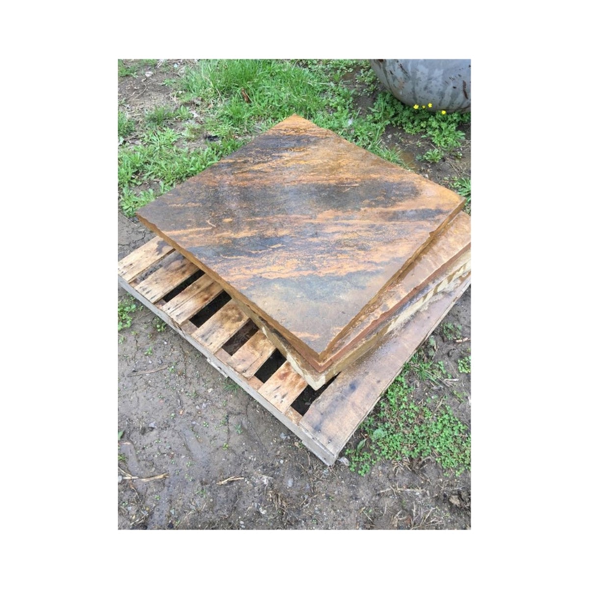 Fire Pit Art Stone Base, Crab Orchard Stone | STONE