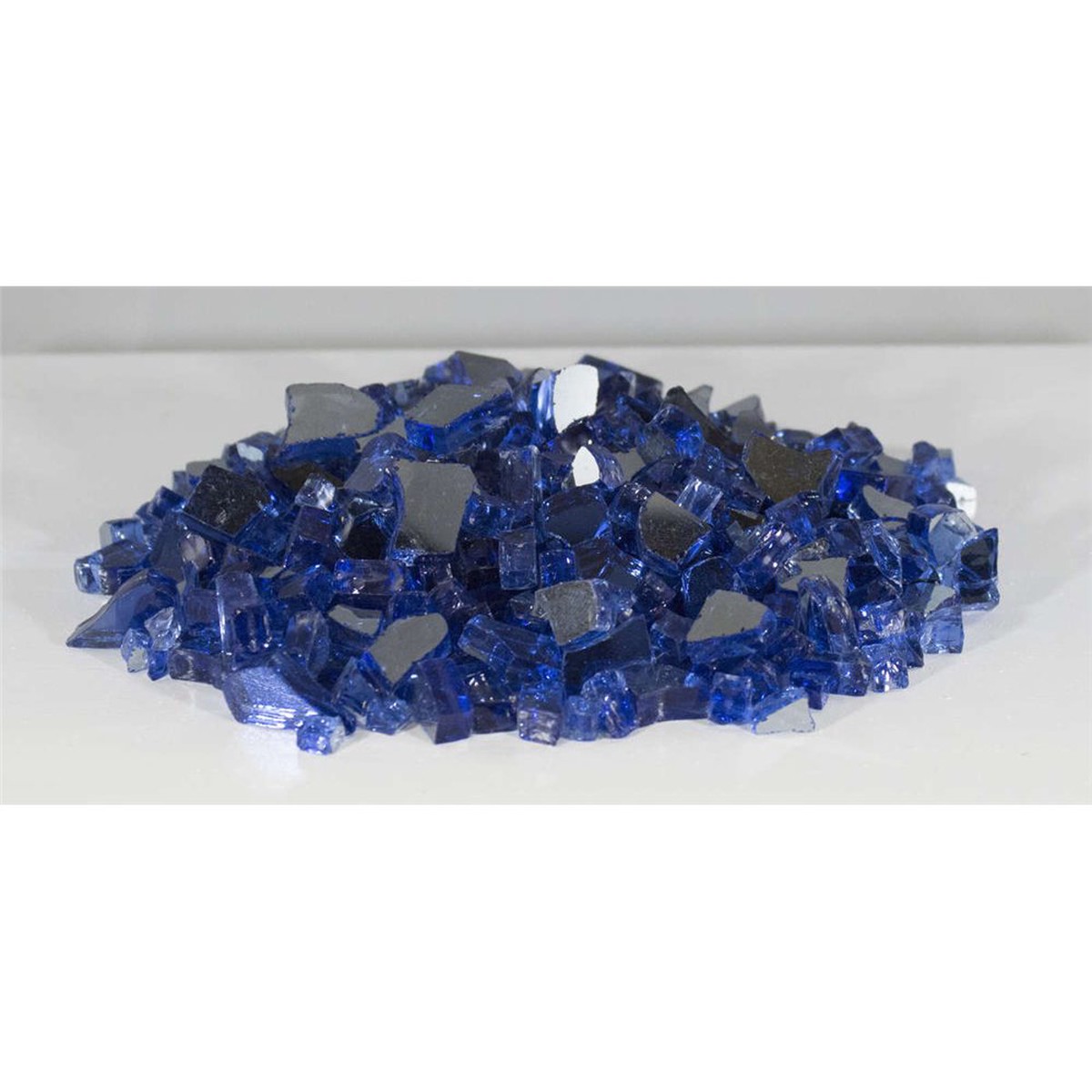 Firegear Cobalt Reflective Fire Glass, 1/2" to 3/4", 10 lb Bag | GRL-COBALT-10