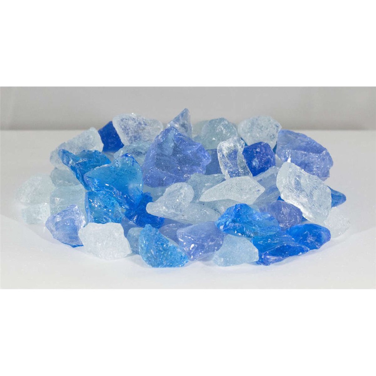 Firegear Light Blue Fire Glass, 1/2" to 3/4" | GL-LIGHTBLUE-10