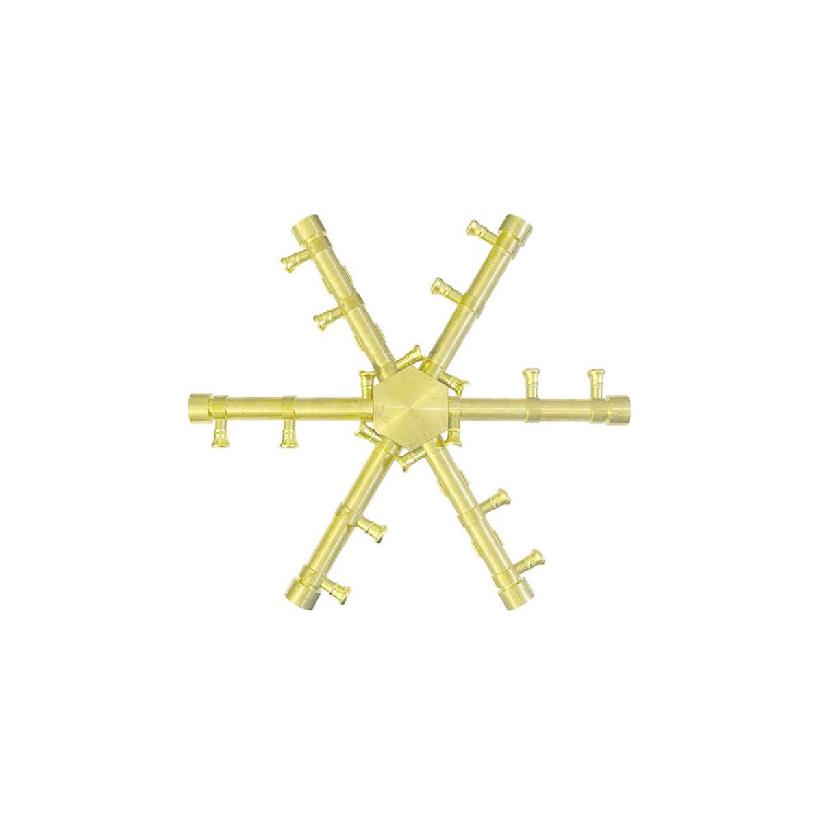 Firegear Pro Series Burning Spur Kit, 14", Natural Gas, Brass | FG-PSBR-BS14-NG