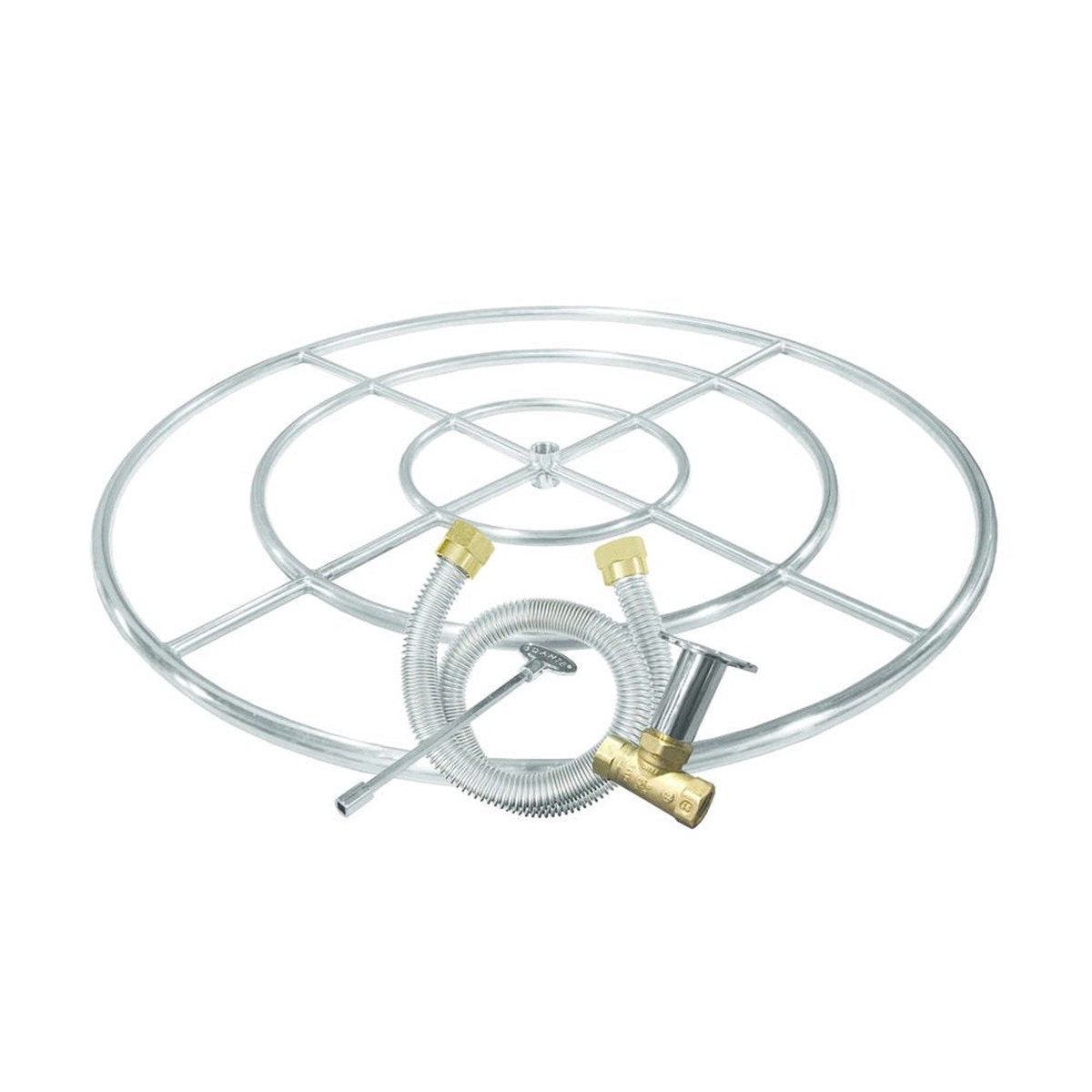 Firegear Single Ring Burner Kit, 24", Stainless Steel | FG-FR-24SSK