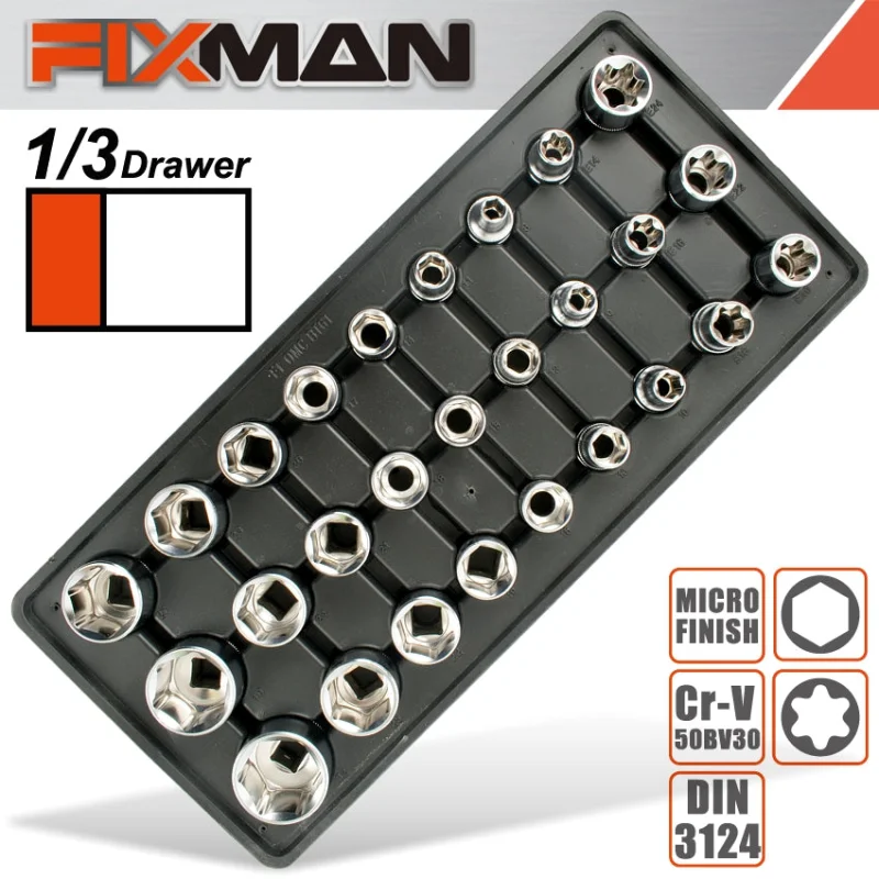 FIXMAN 27-PC 1/2′ DR.SOCKETS