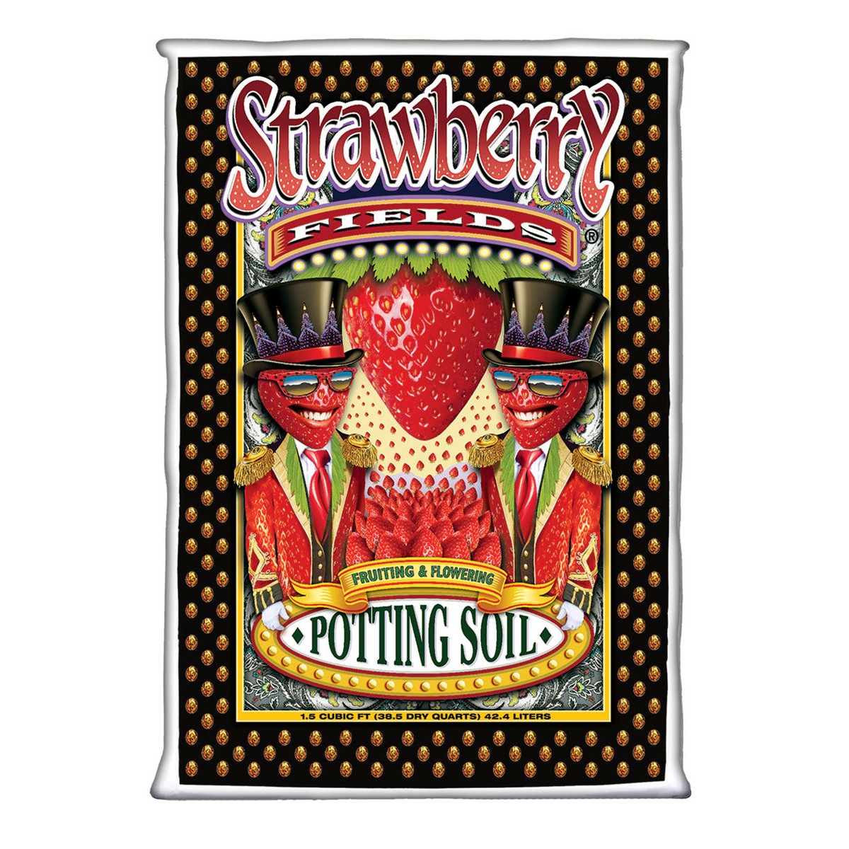 FoxFarm Strawberry Fields Flowering Garden Potting Soil, 1.5 Cubic Feet (4 Pack)