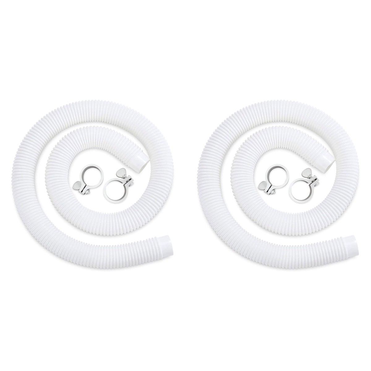Funsicle 59"x1.5" Universal Replacement Hose Kit for Above Ground Pools (2 Pack)