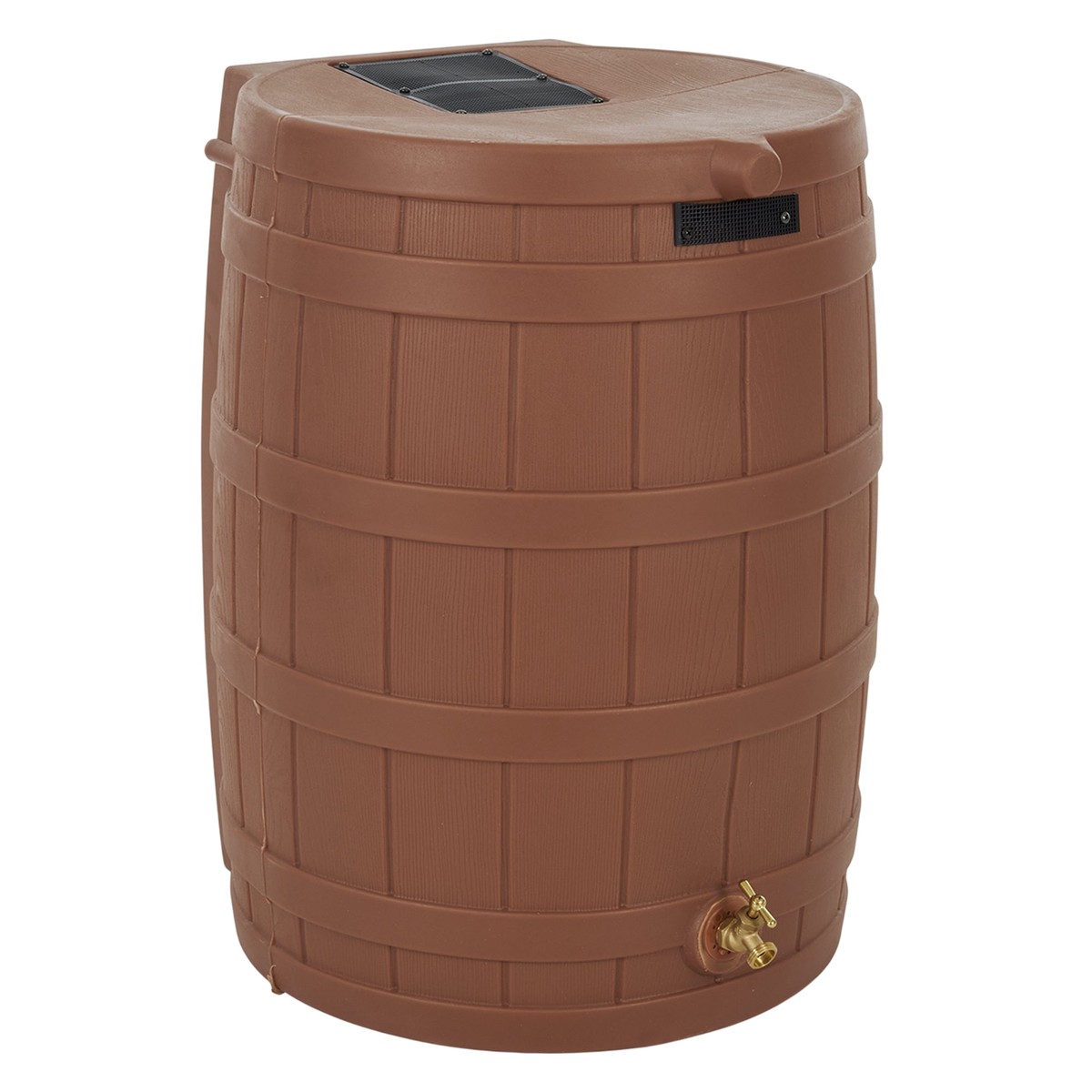 Good Ideas Rain Wizard Storage Collection Rain Barrel 50-Gallon, Terra Cotta