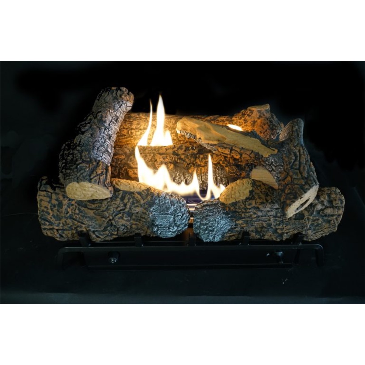 HearthRite Kennesaw II Refractory Vent-Free Gas Logs, 18", 6 Piece Log Set | HLS18R2