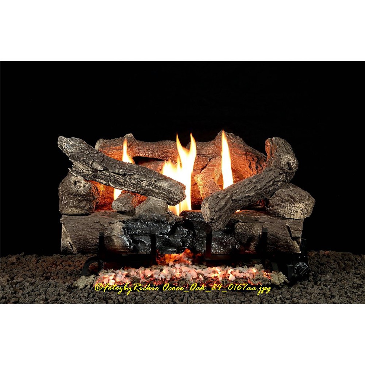 Heatmaster Ocoee Oak Vent Free Log Set, 30" | OO-30