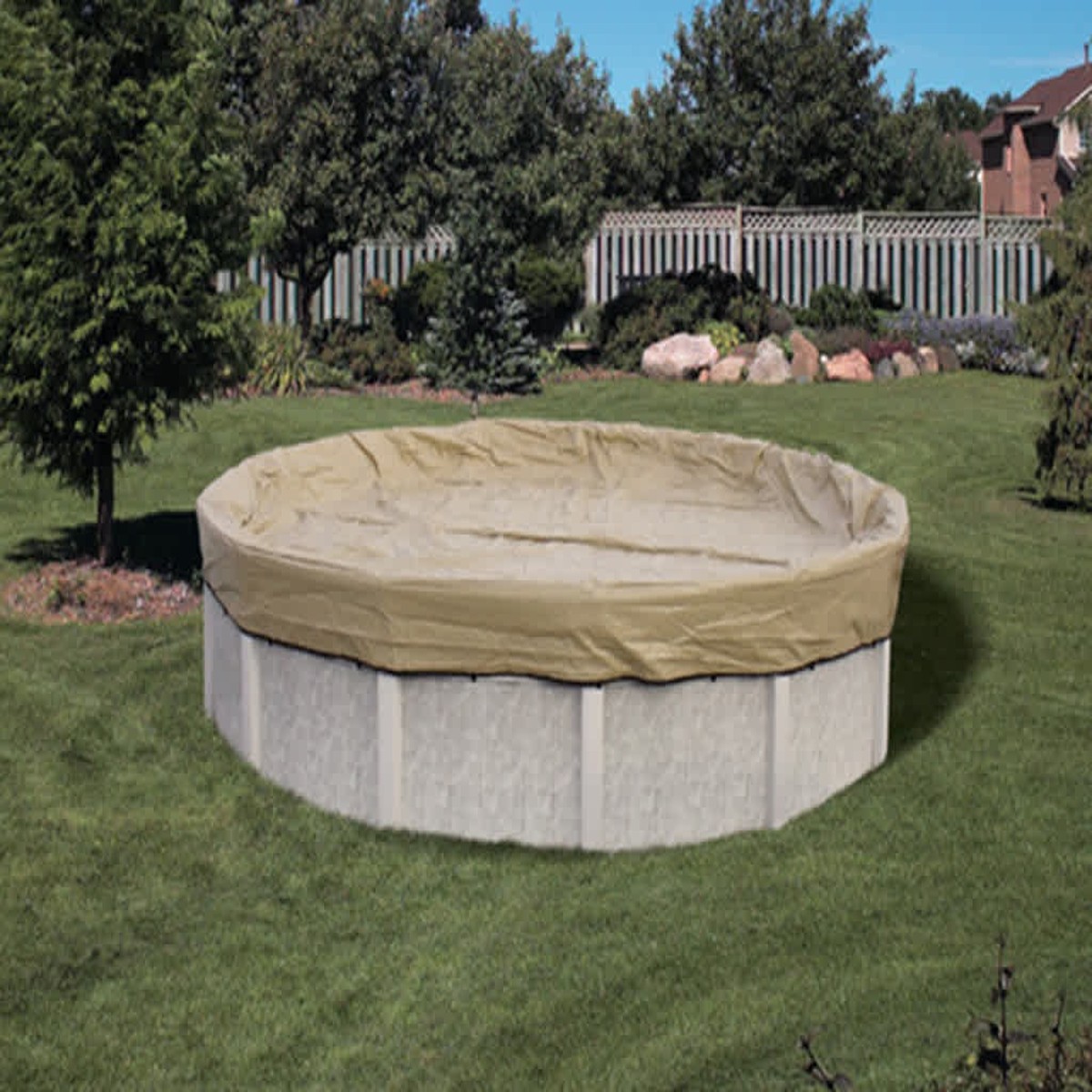 Hinspergers Armor Kote Winter Pool Cover, Oval, 15' x 30' | AK1530OV4