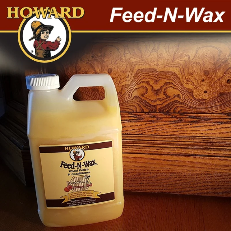 HOWARD FEED-N-WAX WOOD POLISH & CONDITIONER 64 FL.OZ