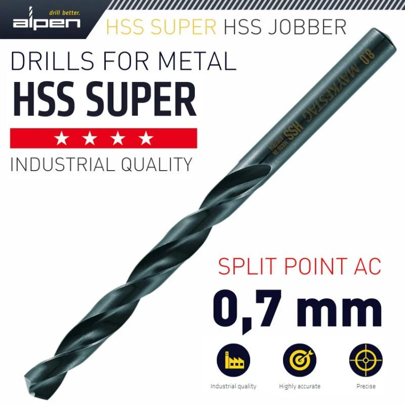 HSS SUPER DRILL BIT 0.7MM BULK
