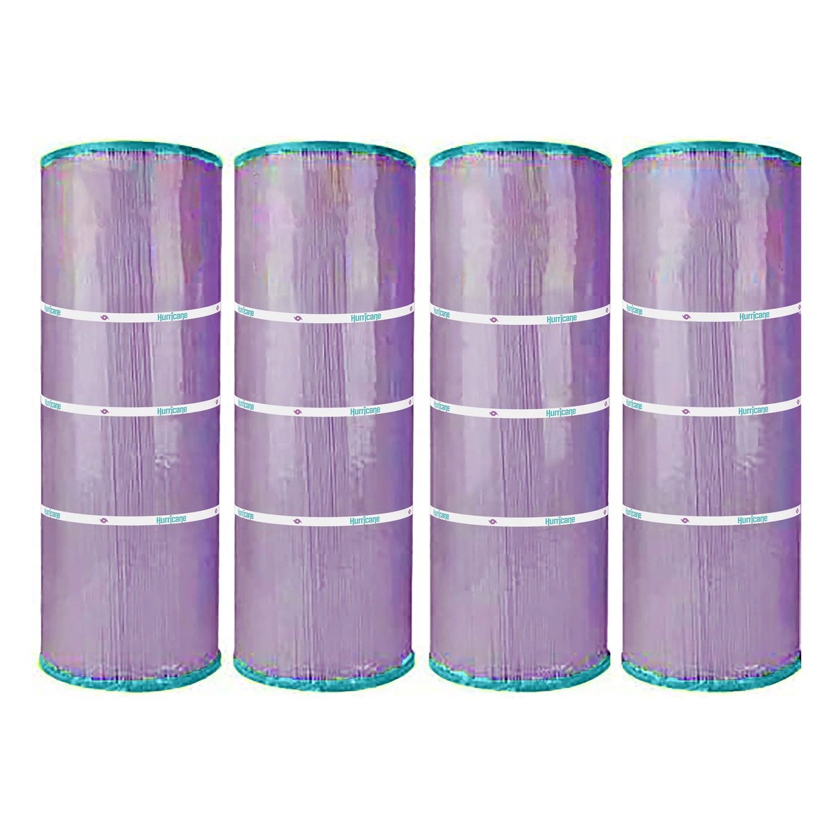 Hurricane 4 Pack HF7477-04P Platinum Purple Pool and Spa Cartridge Replacement