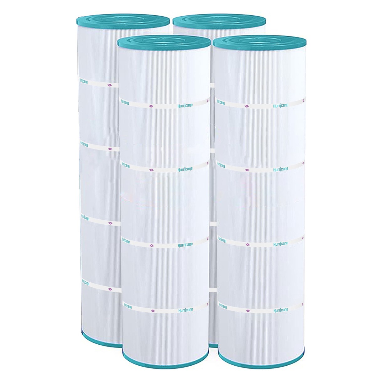 Hurricane 4 Pack HF7487-04 Advanced Pool and Spa Filter Cartridge Replacement