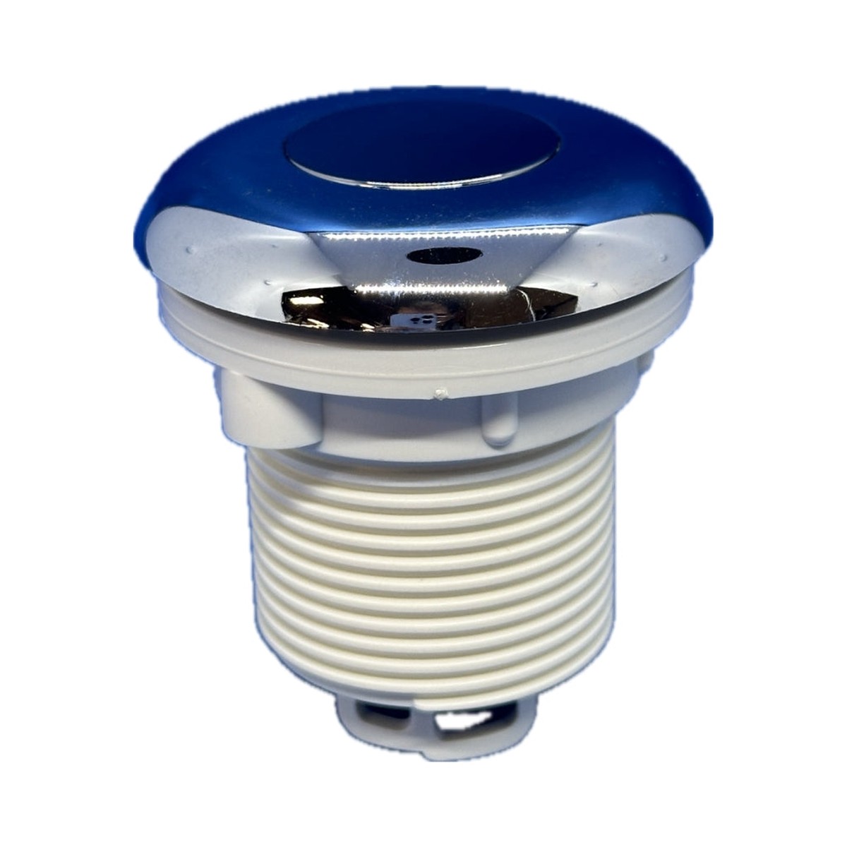 Hydrabaths Air Button, Flush, with Nut, Chrome | HSA-117