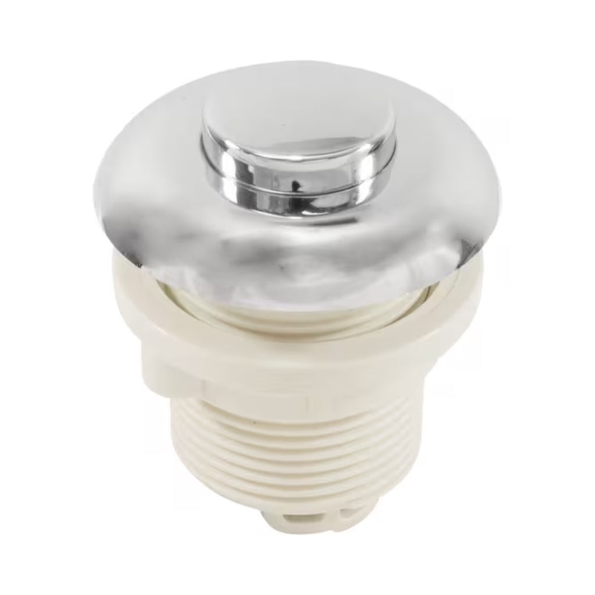 Hydrabaths Raised Air Button, 2-1/2", Chrome | HSA-217