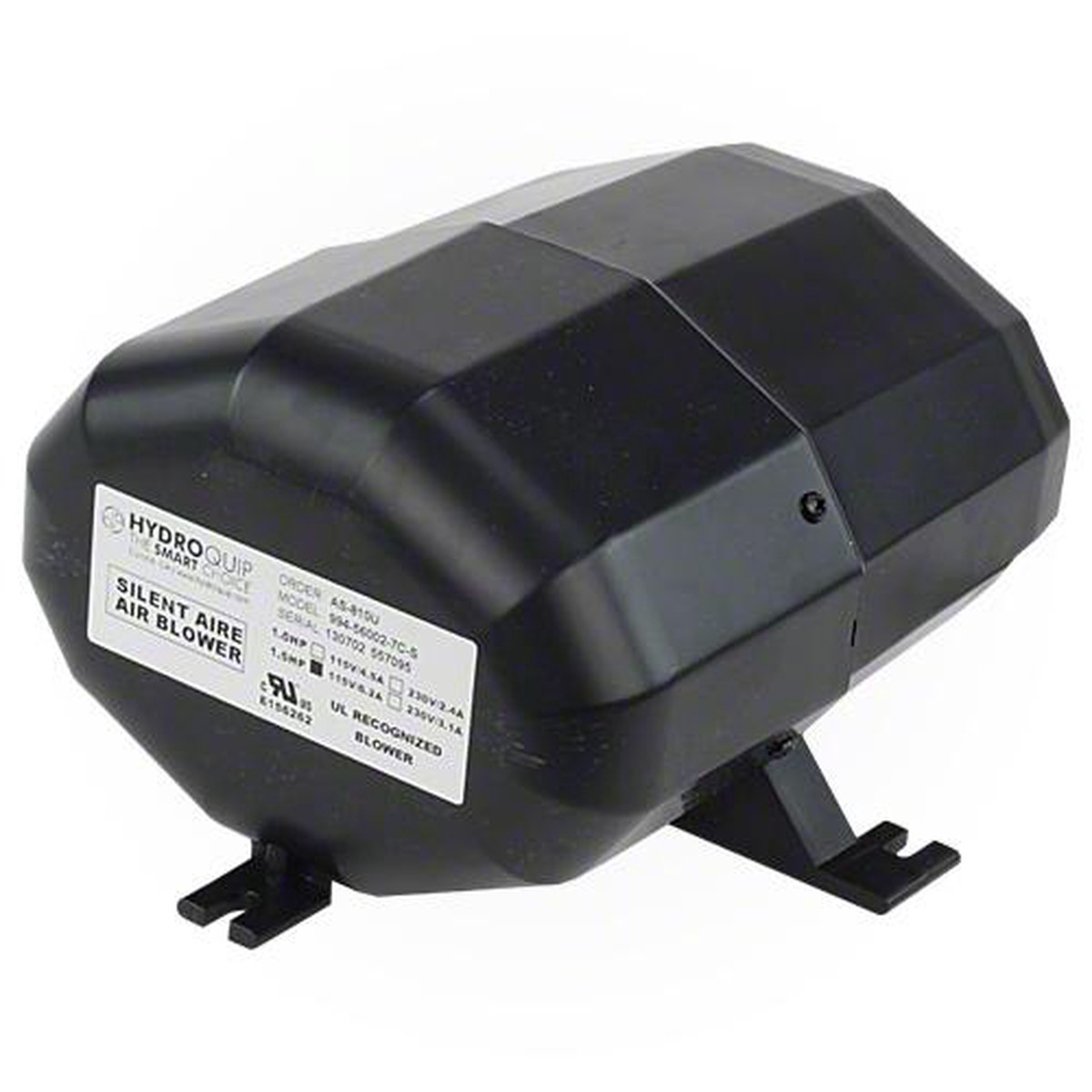Hydro-Quip Silent Aire Spa Blower, 1.5 HP, 120V | AS-810U