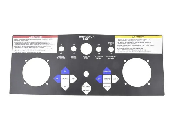 JLG Part # SN0072446 | SN-DECAL, CONTROL BOX, EA