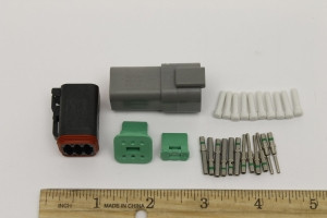 Genie Lift Part # 1254518GT - KIT, REPAIR, BLACK 6 PIN DEUTSCH, EA