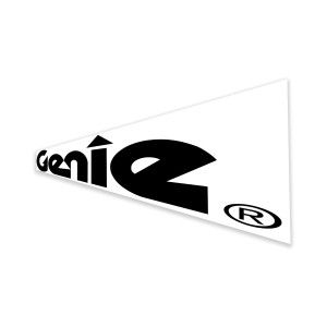 Genie Lift Part # 1254666GT - DECAL,GENIE LOGO,BLK,150MM, EA