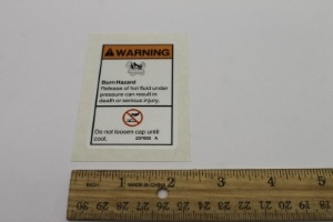 Genie Lift Part # 237605GT - DECAL WARNING EXPLOSION/BURN HAZARD, EA