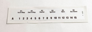 Genie Lift Part # 82851GT - LABEL,RELAY A, EA