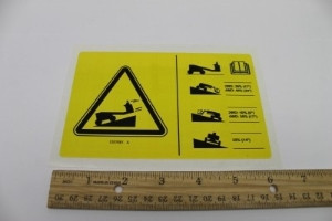 Genie Lift Part # 1257661GT - DECAL,SYMBOL,SLOPE RATING,Z62, EA