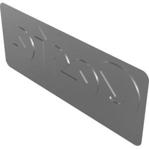 Genie Lift Part # 1254595GT - DECAL,COSMETIC,GENIE DOMED,BLK/SILVER 2.5, EA