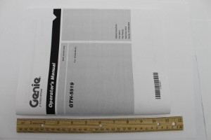 Genie Lift Part # 57.0009.0619GT - OPERATOR MANUAL, EA