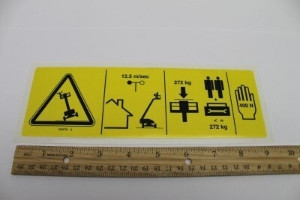 Genie Lift Part # 160578GT - DECAL, SYMB, MAX SIDE FRC, ZX135, CE, EA