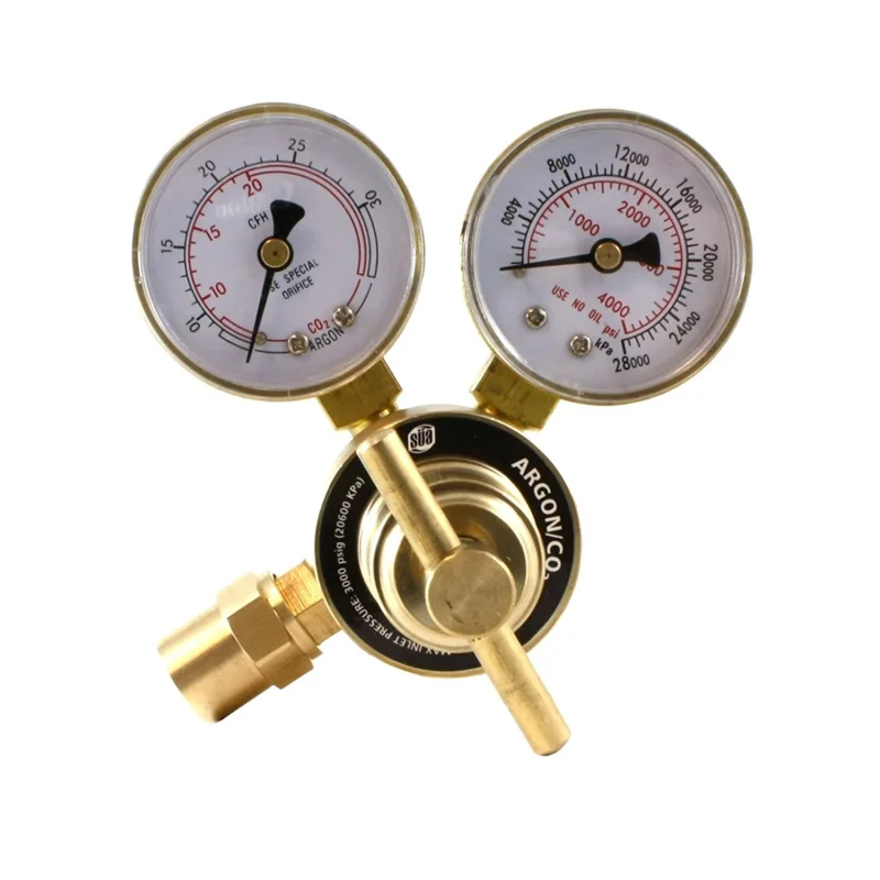 Industrial Argon Regulator-Flowmeter Gauges for MIG and TIG Welders –