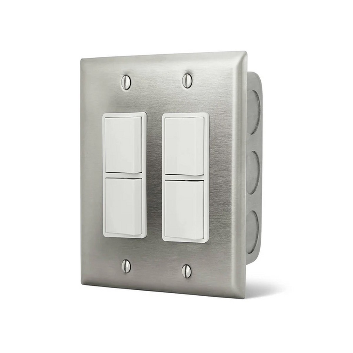 Infratech Dual Duplex Switch Wall Plate & Gang Box | 14 4305