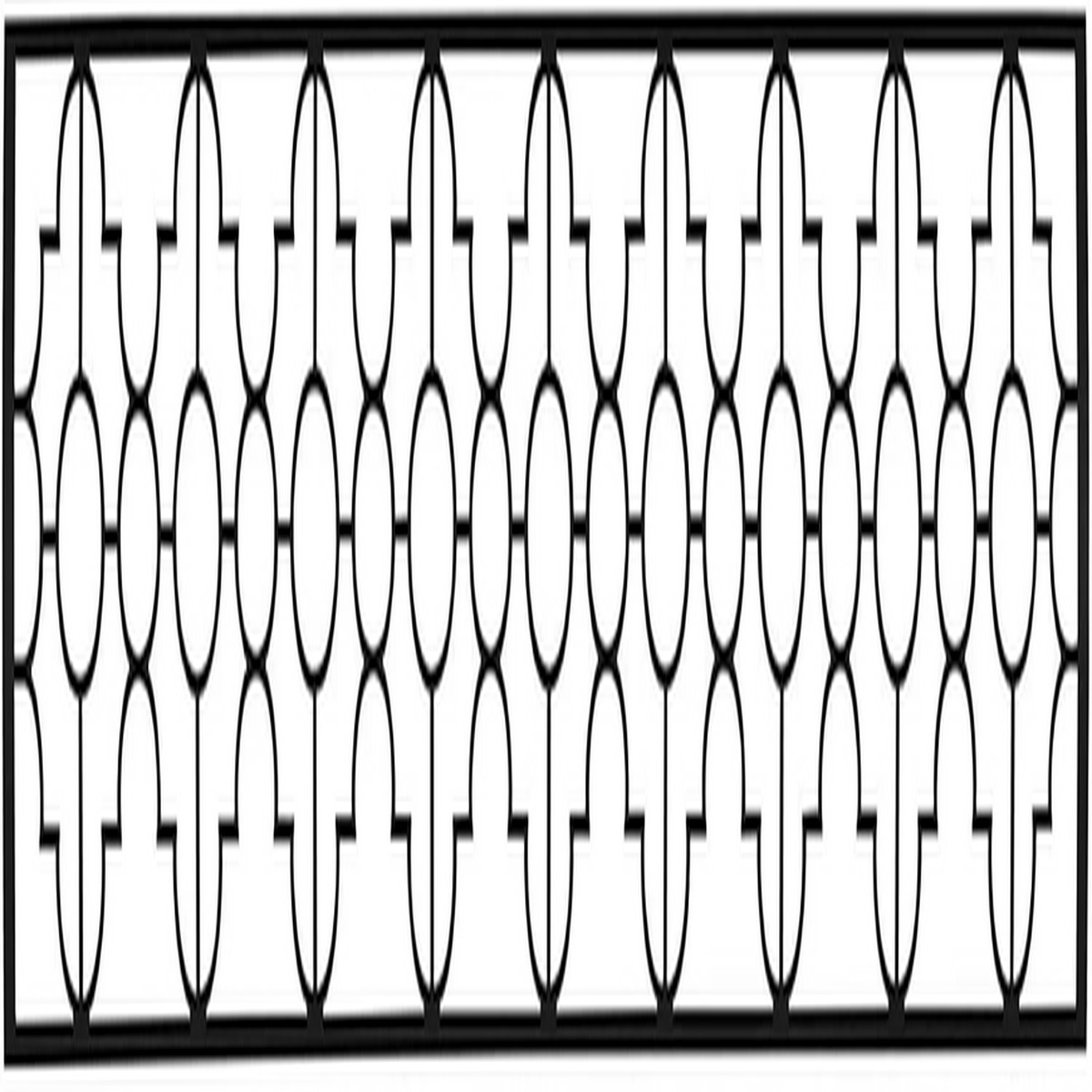 Infratech Mediterranean Motif Upgrade Kit, 39", Black | BL3S39