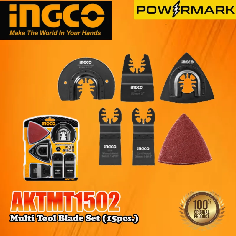 INGCO AKTMT1502 Multi Tool Blade Set (15pcs.)