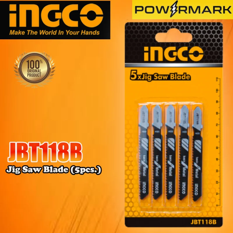 INGCO JBT118B Jig Saw Blade (5pcs.)