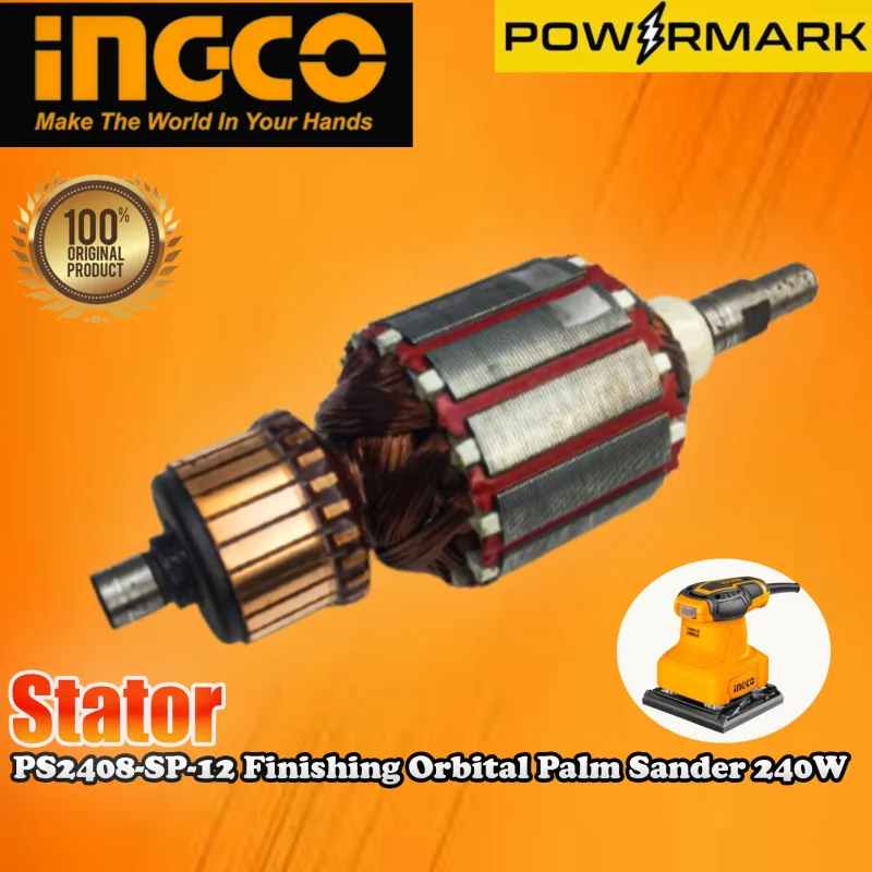 INGCO Stator PS2408-SP-12 Finishing Orbital Palm Sander 240W