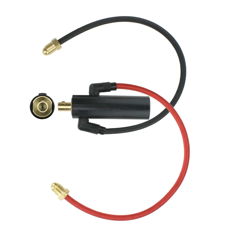 INLINE Dinse 35-70 Connector with Water and Argon Hoses for Water-Cooled TIG Torches Model: LDTI-1820-WC