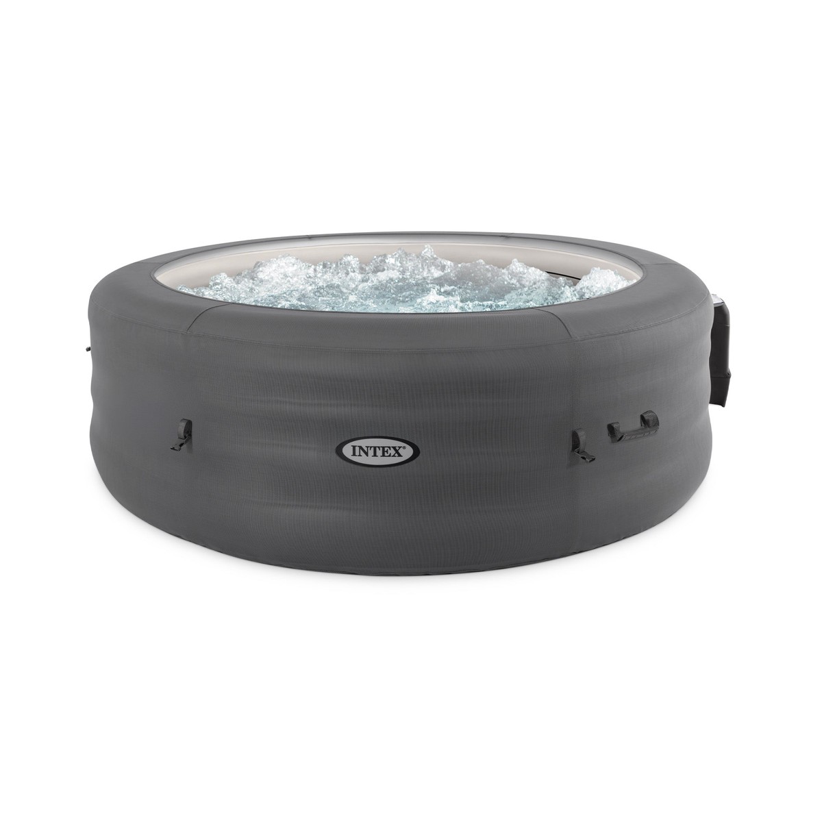 Intex SimpleSpa Bubble Massage 6 Person Inflatable Hot Tub with Energy Cover