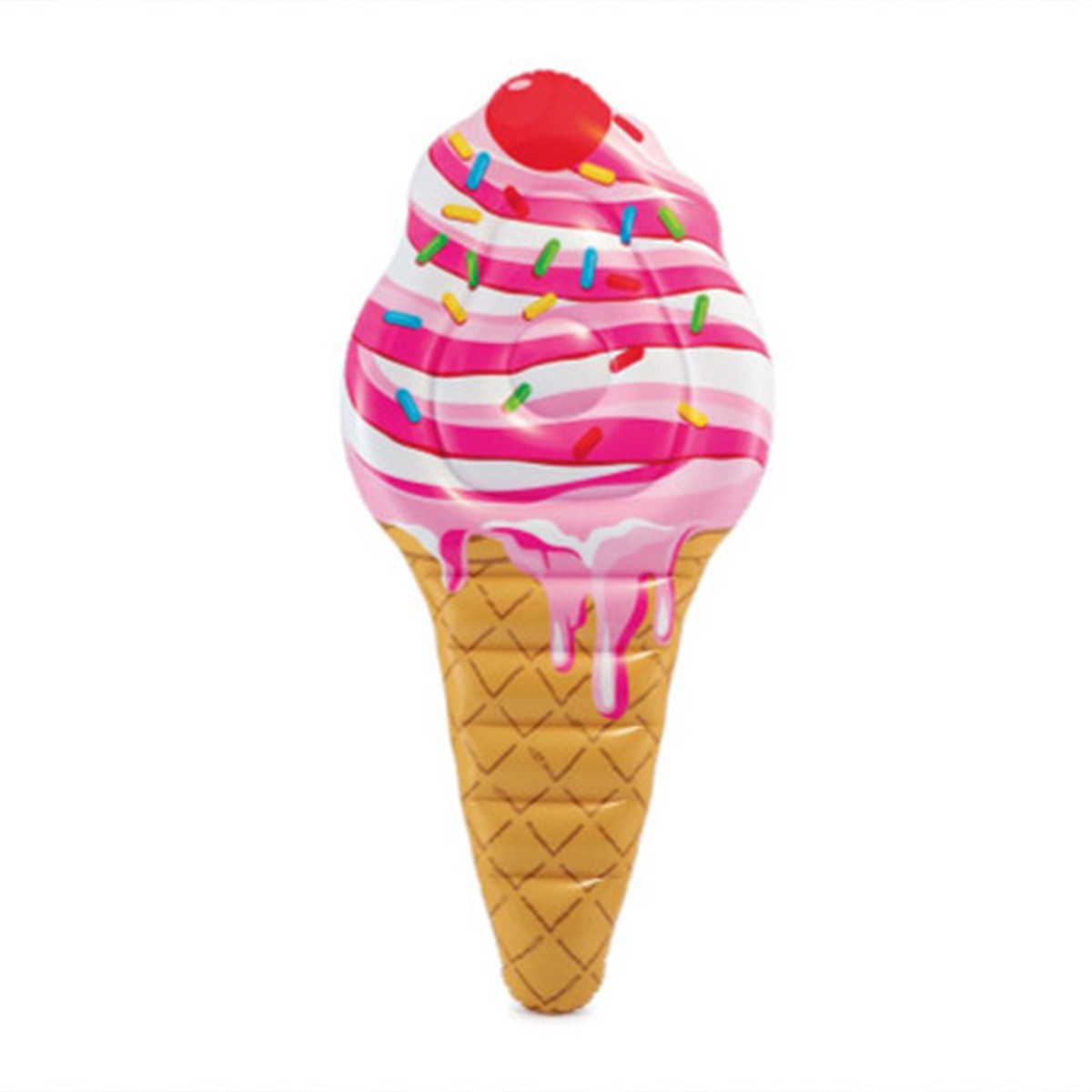 Intex Sprinkle Ice Cream 12 Gauge Vinyl Inflatable Pool Float, Supports 220lbs