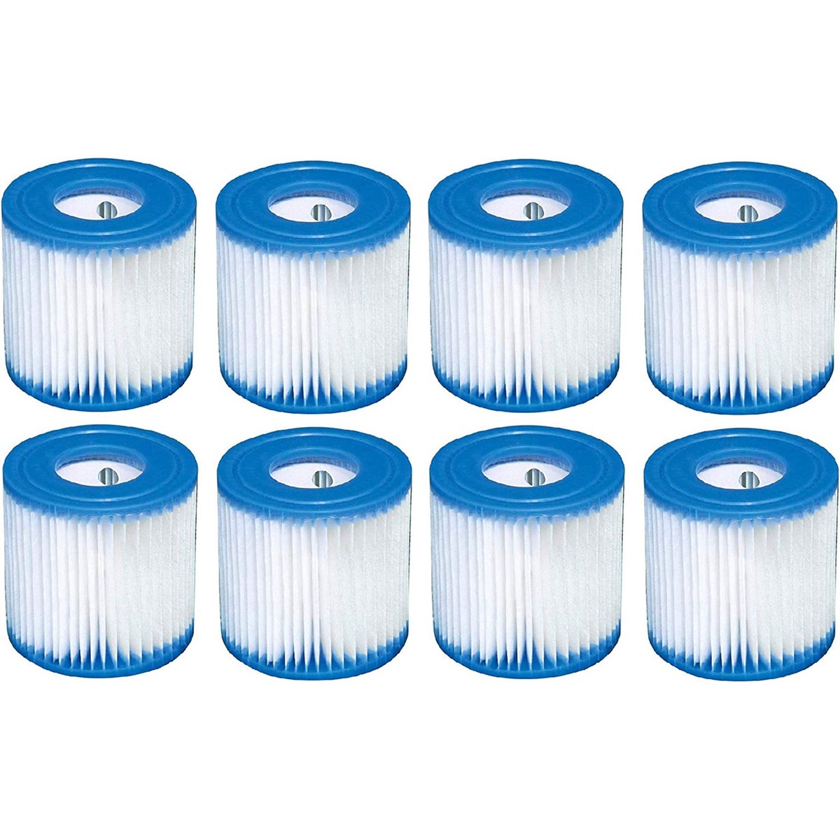 Intex Type H Easy Set Filter Cartridge Replacement for Swimming Pools (8 Pack)