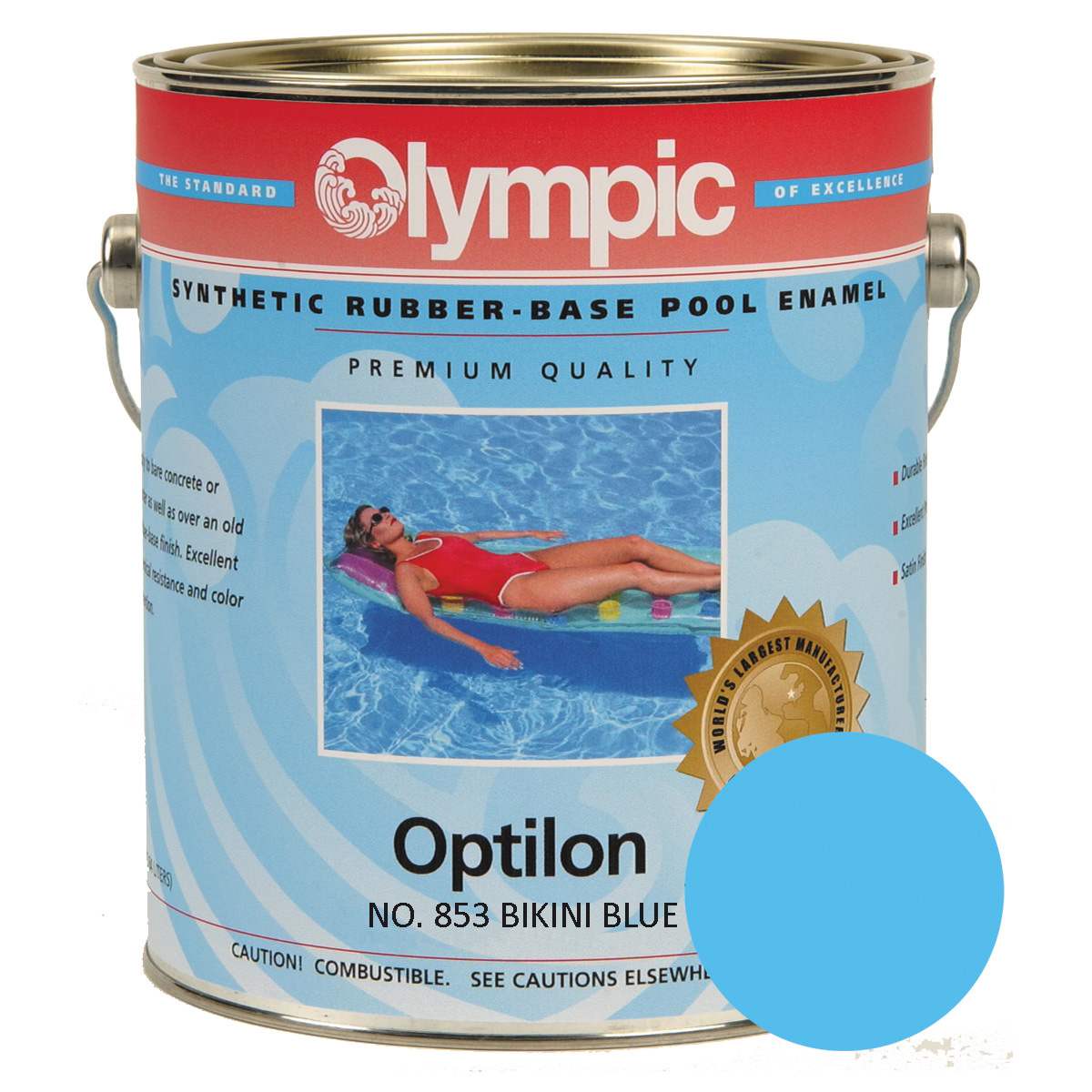 Kelley Technical Coatings Olympic Synthetic Rubber Base Enamel, Bikini Blue | 853G