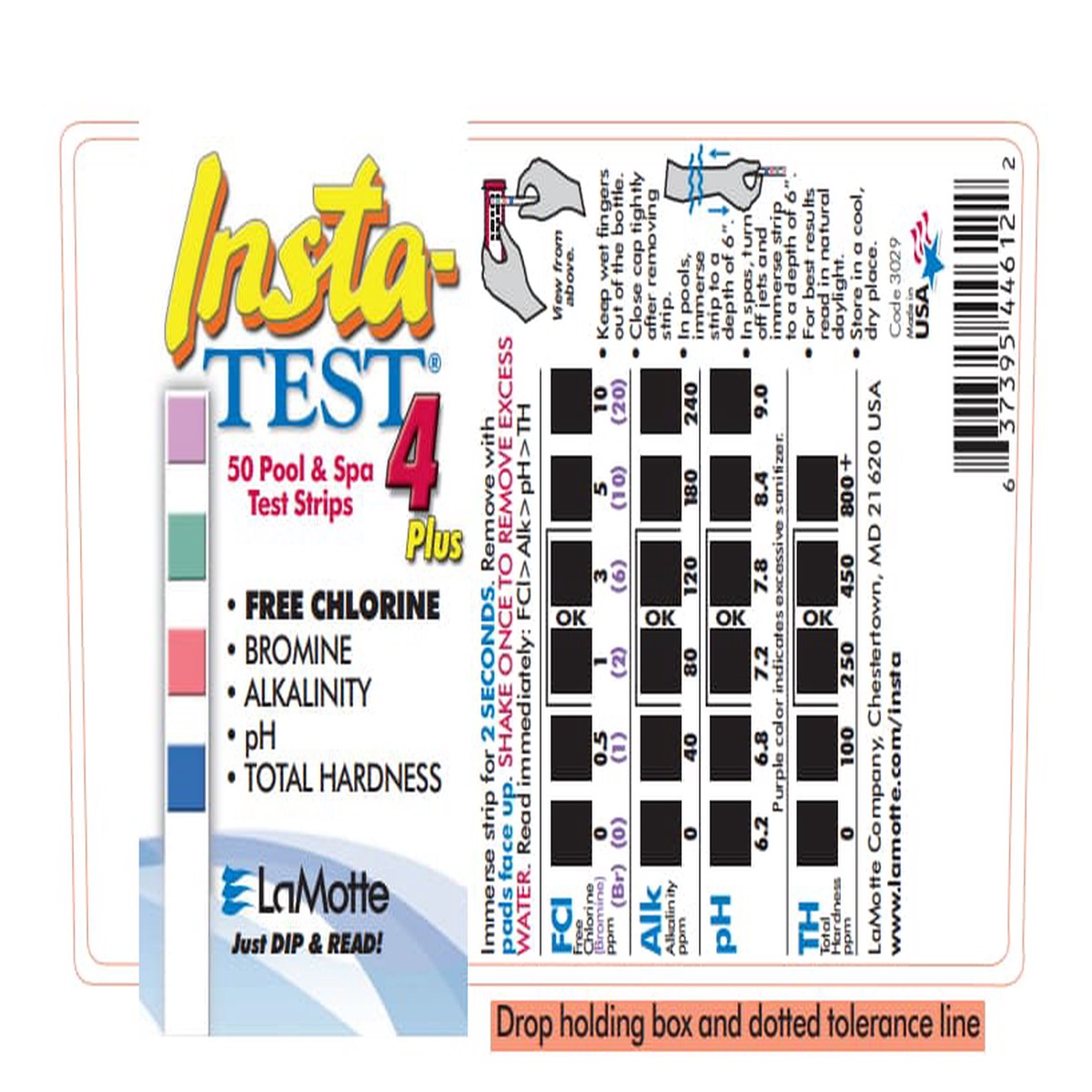 LaMotte Insta-Test 4 Plus Pool & Spa Test Kit, Reagents Included | 3029-12