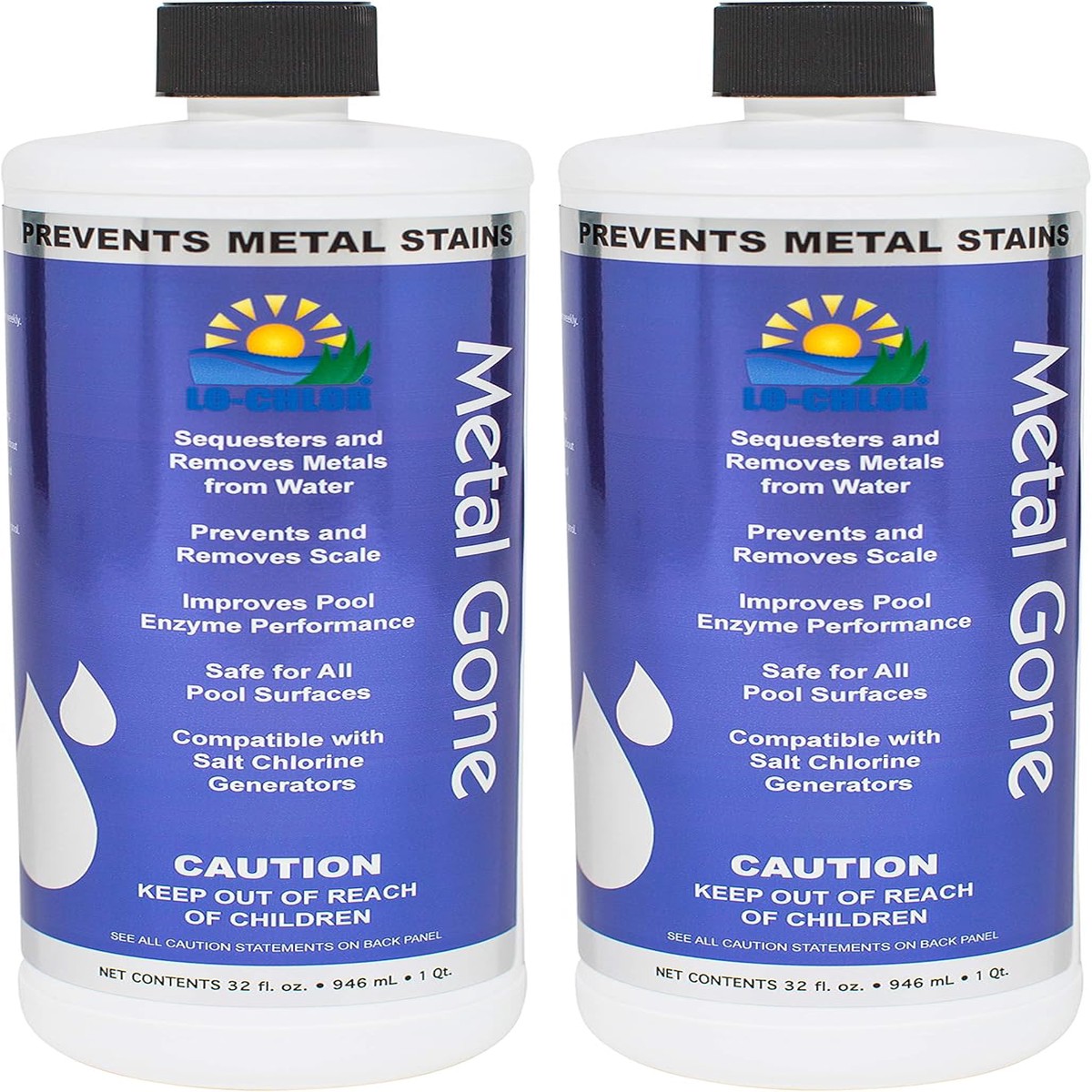 Lo-Chlor Metal Gone, 1 qt, 2-Pack | MG001-2